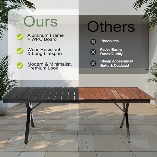 Pellebant 13-Piece Outdoor Patio Dining Table Set for 12 Person