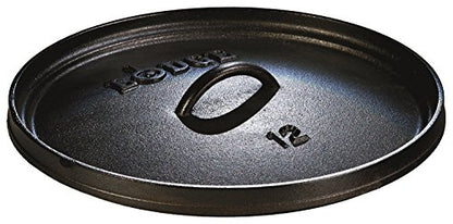 Lodge 8 Quart Pre-Seasoned Cast Iron Camp Dutch Oven with Lid - Dual Handles - Use in the Oven, on the Stove, on the Grill or over the Campfire - Black