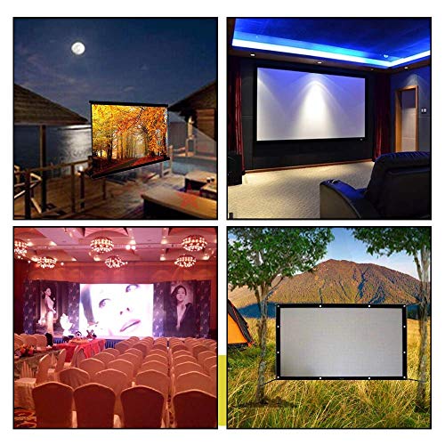 300 Inch Projector Screen Portable Outdoor Movie Screen, YF2009SZ Big Size Folding HD Projection Screen 16:9 for Home Theater/Office/Camping/Party