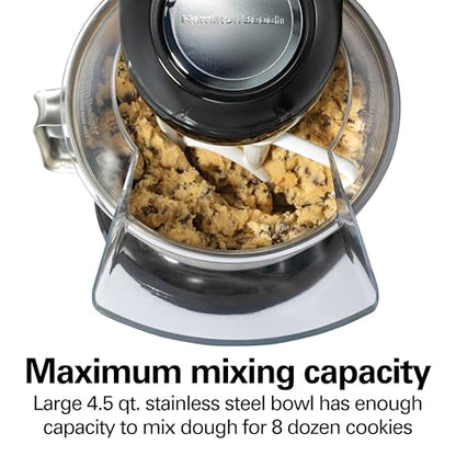 Hamilton Beach Die-Cast Metal Classic Electric Stand Mixer, 12 Speeds
