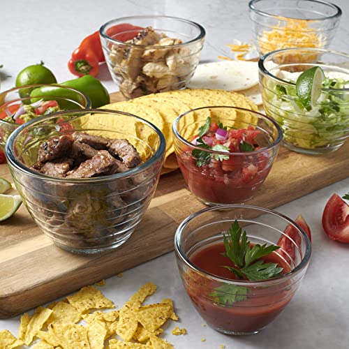 Anchor Hocking Glass 6 Piece 2 Cup 4-IN-1 PREP BOWLS