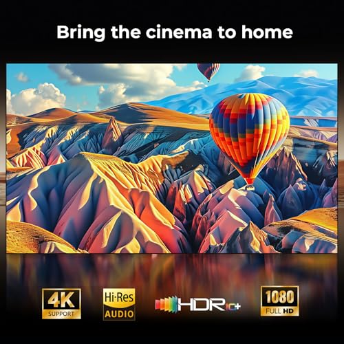 Outdoor-Projector-4K [Built-in Google TV/180°Rotatable Stand/Voice Control/E-Focus],Sovboi Smart-Movie-Projector with WiFi6 and Bluetooth, 2500 Brightness Portable-Proyector for 10,000+ Streaming Apps