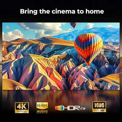 Outdoor-Projector-4K [Built-in Google TV/180°Rotatable Stand/Voice Control/E-Focus],Sovboi Smart-Movie-Projector with WiFi6 and Bluetooth, 2500 Brightness Portable-Proyector for 10,000+ Streaming Apps