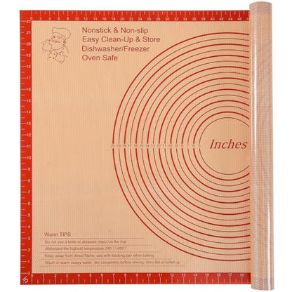 Silicone Pastry Mat 36x24 Inch Extra Large Baking Mat with Measurements, Nonstick Kitchen Counter Mats for Dough, Pastry, Dough Rolling, Kneading Board, Pie Crust, Fondant, Bread, Pasta, Pizza
