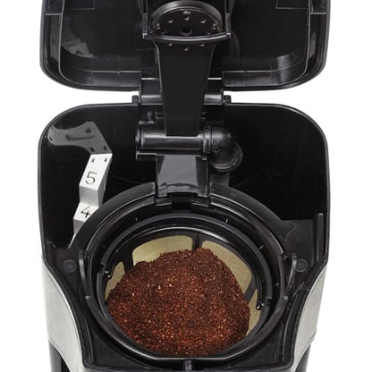 Capresso 5-Cup Mini Drip Coffee Maker, Black and Stainless Steel