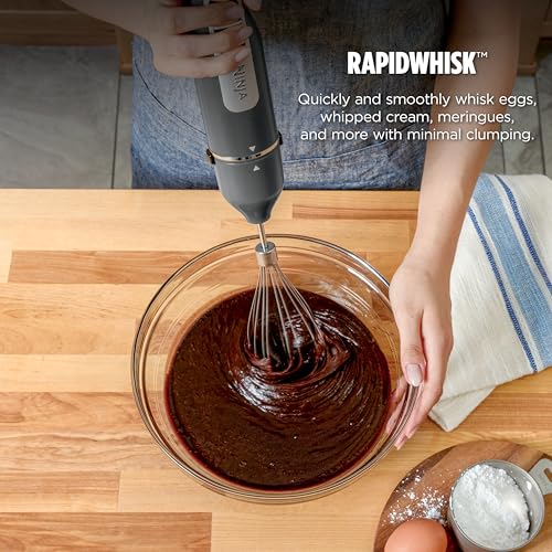 Ninja Immersion Blender & Whisk, 4 Speeds, 4oz Cup, Dark Grey, CI201GY