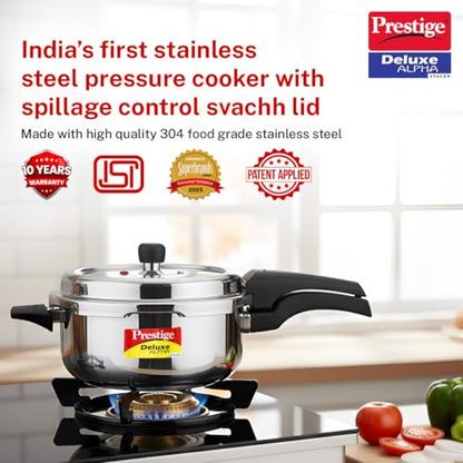 Prestige PRASVSP PRESSURE COOKER, Senior Pan 4L, SILVER