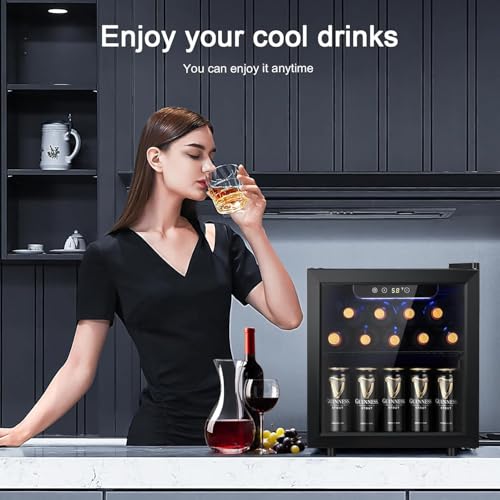 Antarctic Star Wine Cooler Beverage Refrigerator Mini Fridge 1.3 cu.ft