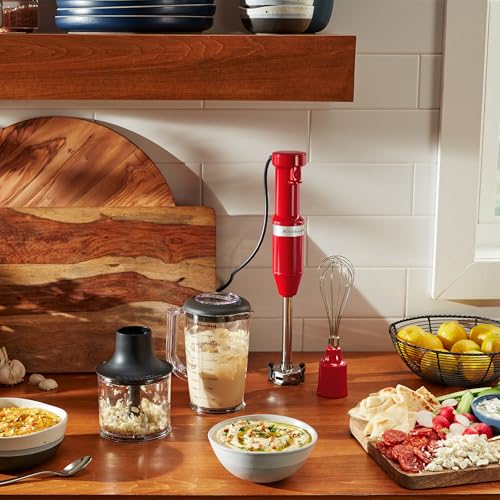 KitchenAid Variable Speed Corded Hand Blender with Attachments, KHBV83