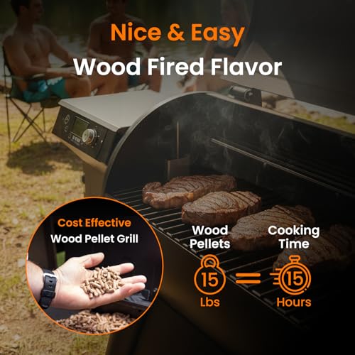 Z GRILLS Electric Wood Pellet Grill Smoker with PID 3.0 Controller, 450°F Max Temperature, 8-in-1 Outdoor Grill & Smoker, 459 Square Inches Cook Area, Meat Probes, Rain Cover (450E PRO)