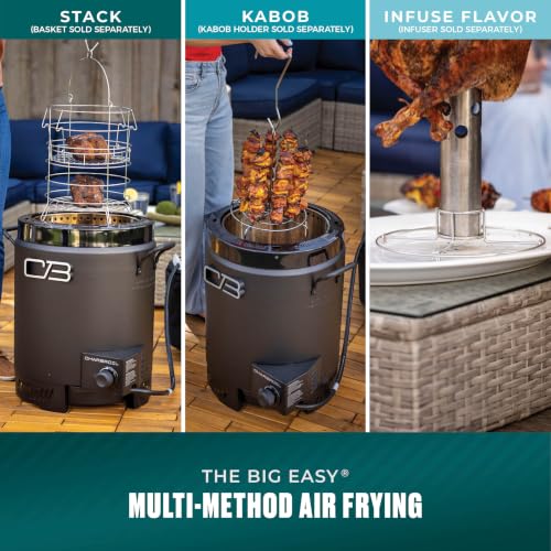Charbroil The Big Easy Oil-Less Turkey Fryer | Outdoor Air Fryer | Propane Cooker, Black - 24102165