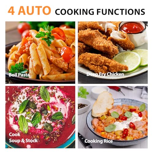 Nuwave Induction Cooktop, Improved Hot Plate with Digital Probe , 106 Temps 100°F-575°F, 3 Watt Settings, Portable Induction Burners for Cooking