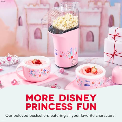 Disney | Dash Princess MultiMaker Mini Waffle Maker, Ceramic Nonstick, Pink
