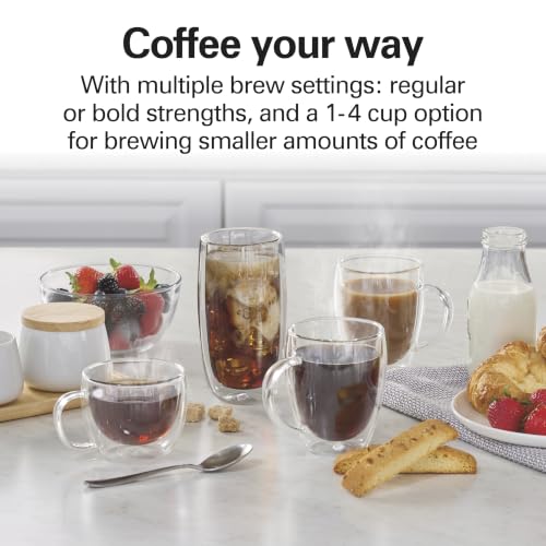 Hamilton Beach 12 Cup Programmable Drip Coffee Maker With 3 Brew Strengths