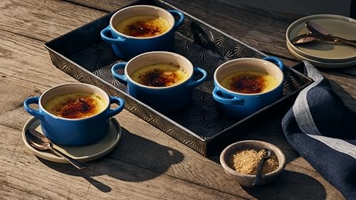 Le Creuset Stoneware Mini Round Cocotte, 8 oz., Flame