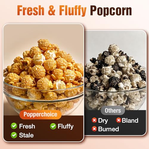 Popcorn Maker, 1200W Fast Hot Air Popper in 2 Minutes, Oil-Free Popcorn Popper, 4.5QT Large Capacity, Popcorn Machine for Home, Movie Nights, Family, Parties&World Cup, ETL Certified (White)