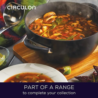 Circulon Symmetry Hard Anodized Nonstick Cookware, Cooking Pots, Induction Pots and Pans Set, 11-Piece, Black