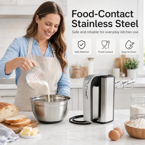 Electric Butter Churner with One-Touch & Adjustable Speeds, Butter Maker for Baking Prep & Farm Breakfasts, Butter Churn for DIY Family Fun – Kitchen Gadget