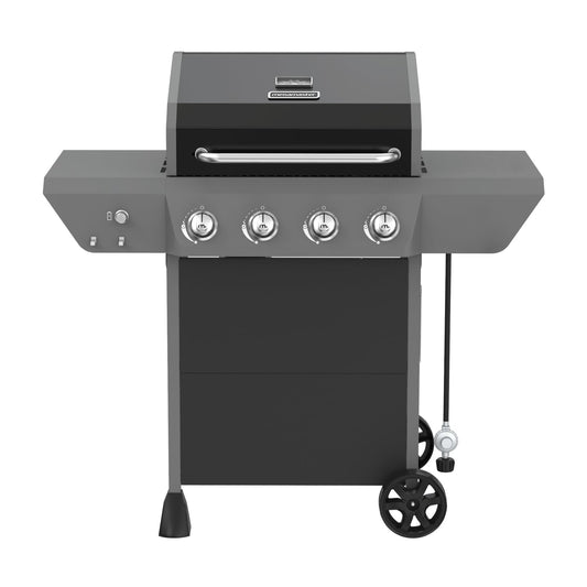 Megamaster 4-Burner Propane Gas Grill with Side Tables, 44,000BTUs, 566.92 SQ. In. Cooking Space, 2 Wheel Transport, Outdoor Kitchen Grill for BBQs, Backyards, Tailgating, and More - 720-1093B
