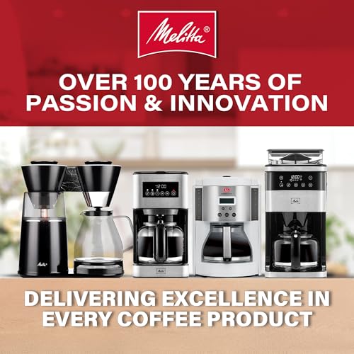 Melitta Aroma Tocco Glass 10-Cup Drip Coffee Maker, White