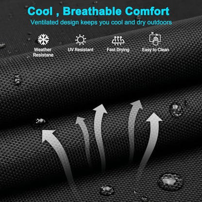 ABORON Tanning Chair, 5-Position Padded Folding Chaise Lounge