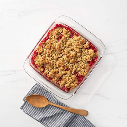 OXO Good Grips Freezer-to-Oven Safe 2 Qt Glass Baking Dish with Lid, 8 x 8