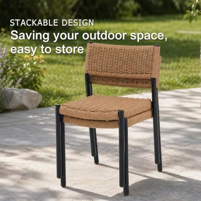 SUNSITT 9 Piece Outdoor Patio Dining Set, No Assembly Required for Chairs