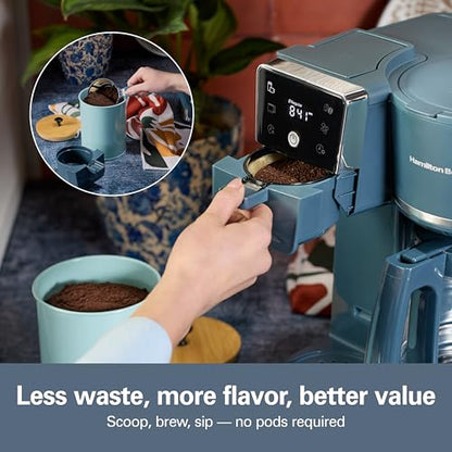 Hamilton Beach 2-Way Drip Coffee Maker & Single Serve Coffee Machine