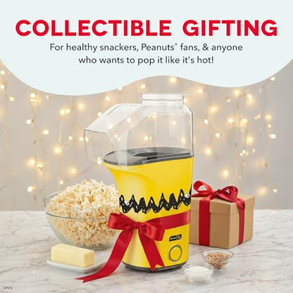 Peanuts x Dash Fresh Pop Popcorn Maker, 16-Cup Hot Air Popper