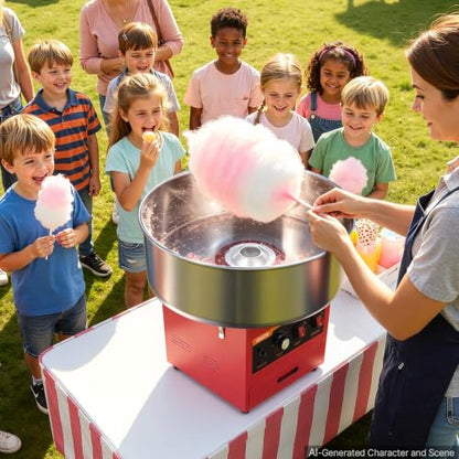 VEVOR Commercial Cotton Candy Machine, 1000W Electric Candy Floss Maker