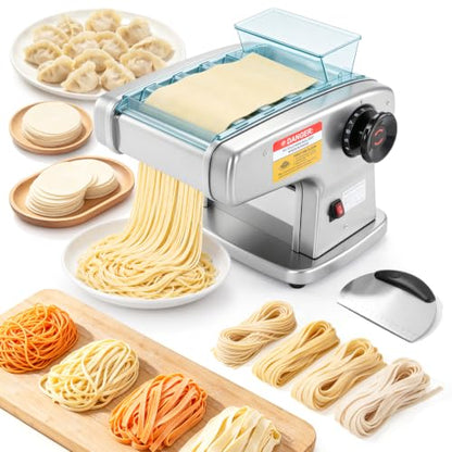WICHEMI Electric Pasta Maker 4 IN1 Pasta Roller Noodle Pressing Machine
