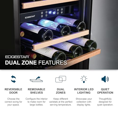 EdgeStar CWF380DZ 19 Inch Wide 38 Bottle Wine Cooler