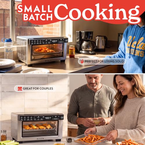 Gourmia Toaster Oven - 4-Slice Capacity, Digital Display, Stainless Steel