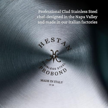 ProBond Forged 3.5-Quart Professional Clad Stainless Steel Sauté Pan with Lid