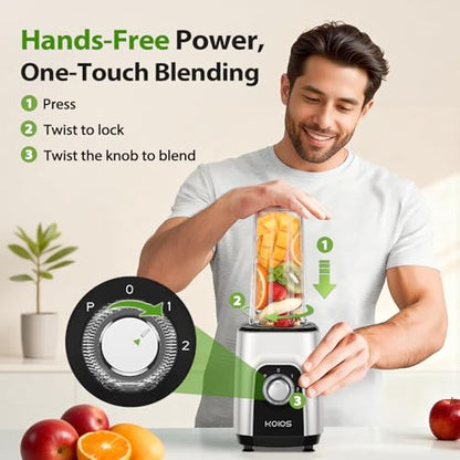 KOIOS 4-in-1 Blender/Food Processor Combo Max 1000W, Dishwasher Safe