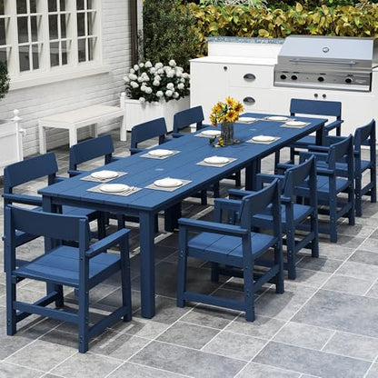 Jocoevol 12 Piece Patio Dining Set for 10 Person HIPS Outdoor Dining Sets