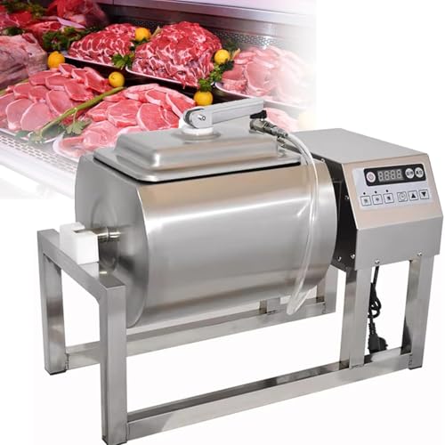 Meat Tumbler Marinating Machine, 36lb/18l Automatic Electric Hamburger Pickling Machine, 1-99minutes Timer Setting,Vacuum Tumbler Marinator,For Beef Pork Mutton