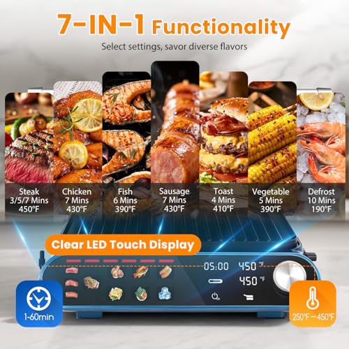 Taylor Swoden 7-in-1 Panini Press Sandwich Maker, Electric Indoor Grill