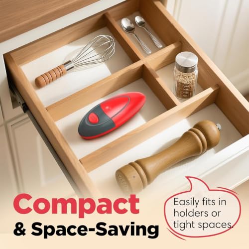 Electric Can Opener, Battery Operated Automatic Can Openers for Seniors