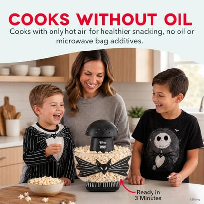Disney | Dash Jack Skellington Popcano Popcorn Maker, Oil-Free, Black