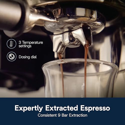 De'Longhi La Specialista Arte Evo Espresso Machine - Compact Cold Brew Coffee Maker with Grinder, Milk Steam Wand/Frother & Tamping Tools - Home Barista Kit for Lattes, Cappuccinos, Iced Coffee