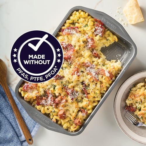 Circulon Total Nonstick Bakeware Set, Metal Baking Pans Set, 10-Piece, Gray