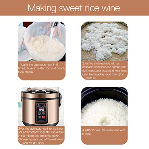 MLGB 6L Black Garlic Fermenter,Yogurt Maker with Adjustable Temperature & Time Control,Kimchi machine,Sweet Rice Wine Maker Full Automatic,Natto Maker,FCC UL Listed