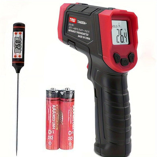 Infrared Thermometer, Digital Laser Temperature Meter -37°F~1022°F (-32°C~550°C) IR Temperature Gun (Not for Humans) Ideal for Cooking, Frying, Kitchen, Barbecue, Meat, Sugar, Freezer