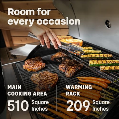 Tytus Fresno 5-Burner Propane or Natural Gas Island Grill – 864 sq. in. Cooking, 48,000 BTU Main + 12,000 BTU Side Burner, Porcelain Grates, Storage Cabinets, Semi-Portable - SS/Ash Stone