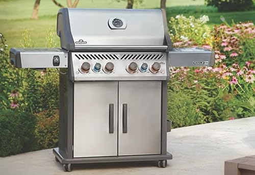 Napoleon Rogue PRO-S 625 Propane Gas Grill with Infrared Side and Rear Burners, Stainless Steel, Durable 7-Burner Ultimate Grilling Experience