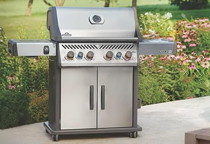 Napoleon Rogue PRO-S 625 Propane Gas Grill with Infrared Side and Rear Burners, Stainless Steel, Durable 7-Burner Ultimate Grilling Experience