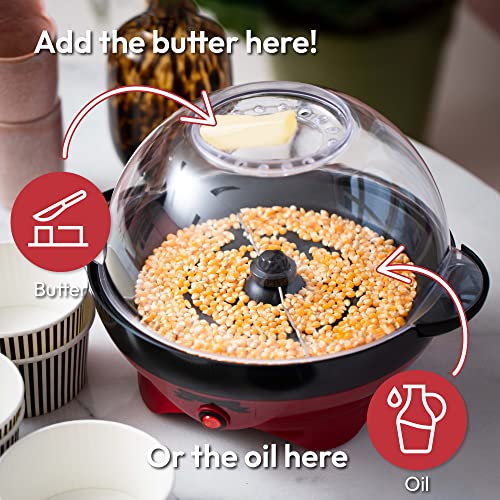 Gadgy Popcorn Machine - Lid & Stirrer - Parties - Sugar & Spice Compatible