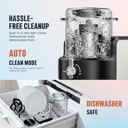 YOIMOIMO 2-in-1 Slushie Machine & Soft Serve Ice Cream Maker with 6 Presets