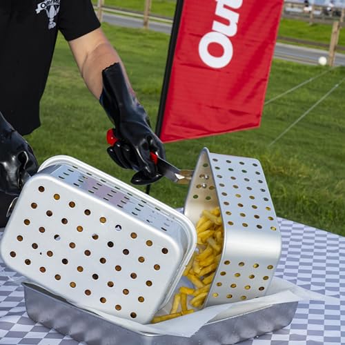 OuterMust 58,000 BTU Outdoor Fryer, 18 Qt. Deep Fryer Pot and 2 Inner Baskets, Ideal for Frying Fish, Chicken Wings, French Fries